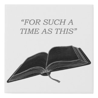 Christian faith faux canvas print