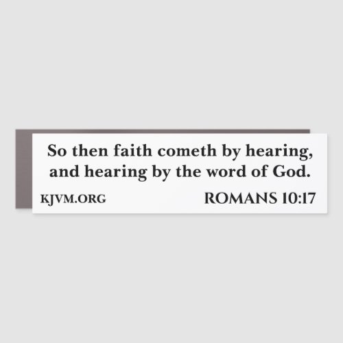 Christian Faith Gods Word Romans Bible Verse Car Magnet