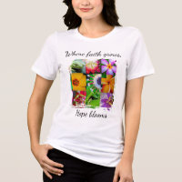 Christian Faith Grows Flower Collage Hope Blooms