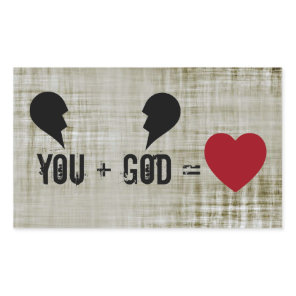 Christian Faith in God Rectangular Sticker