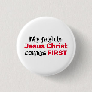 Christian FAITH IN JESUS Inspirational Button