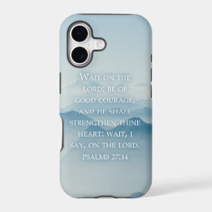Christian Faith Inspiration Wait on the Lord iPhone 17 Case