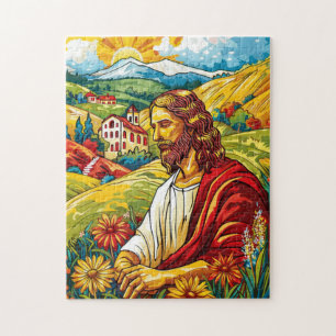 Christian Faith Inspirational Art for Resurrection Jigsaw Puzzle