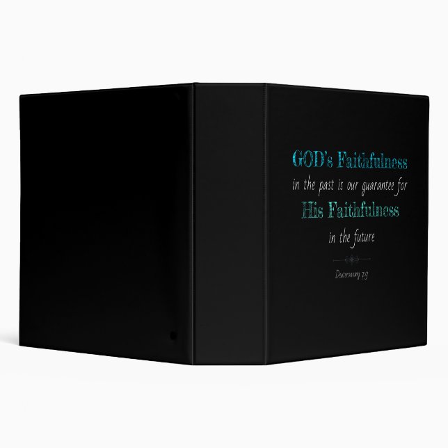 Christian Faith Inspirational: GOD’s Faithfulness 3 Ring Binder (Background)