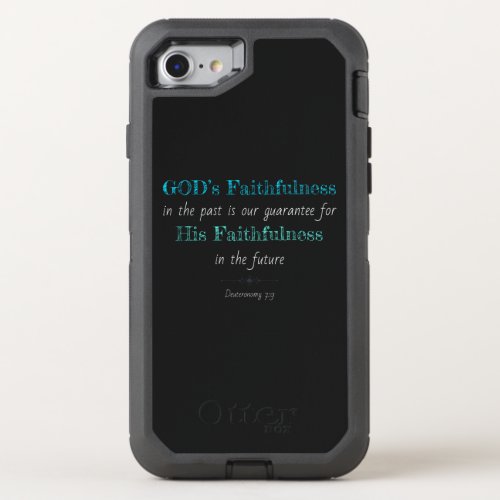 Christian Faith Inspirational GODs Faithfulness OtterBox Defender iPhone SE87 Case