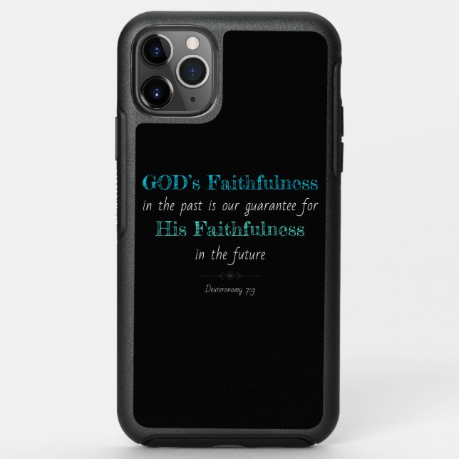 Christian Faith Inspirational: GOD’s Faithfulness Otterbox iPhone Case (Back)