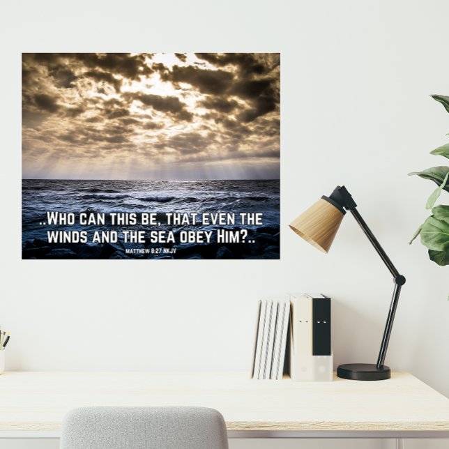 Christian Faith, Inspirational, He Calms The Storm Photo Print (Christian Faith, Inspirational, He Calms The Storm Photo Print)