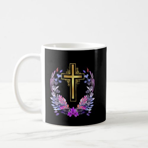 Christian Faith Jesus Catholic Religion Cross Flow Coffee Mug