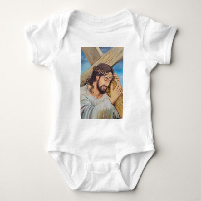 Christian Faith Jesus Christ Baby Bodysuit (Front)