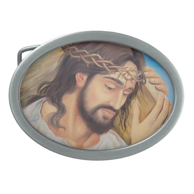 Christian Faith Jesus Christ Belt Buckle (Front)
