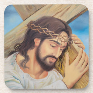 Christian Faith Jesus Christ Beverage Coaster