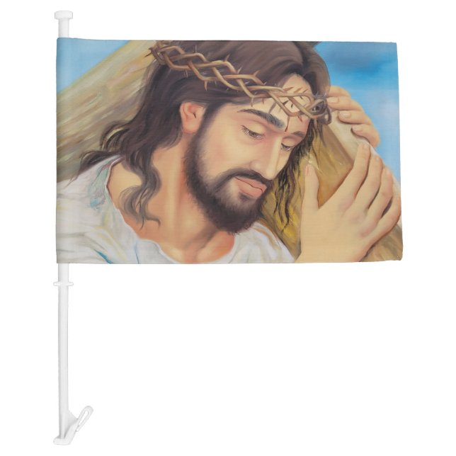 Christian Faith Jesus Christ Car Flag (Front)