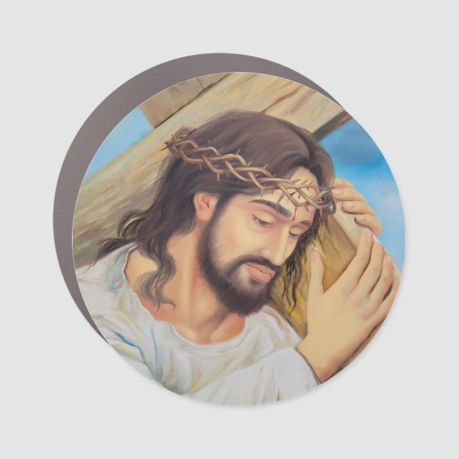 Christian Faith Jesus Christ Car Magnet (Front)