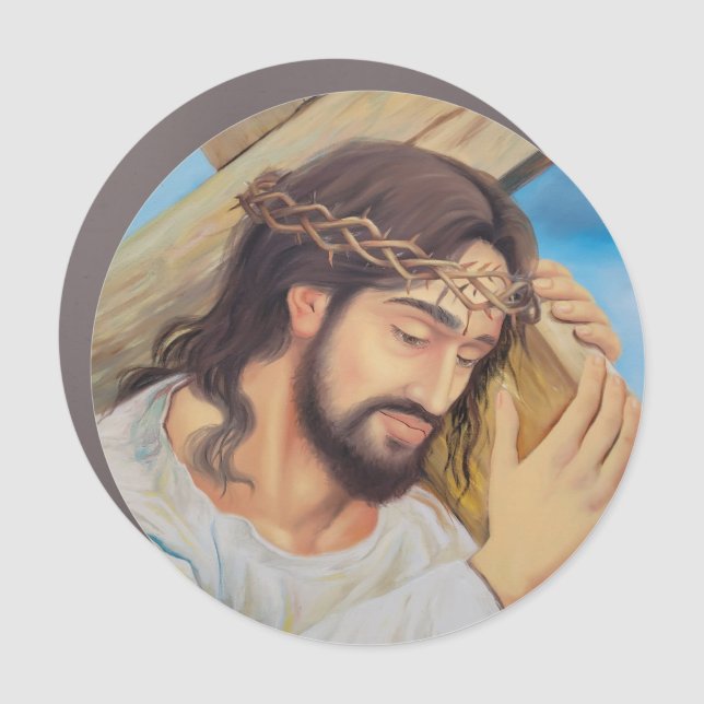 Christian Faith Jesus Christ Car Magnet (Front)