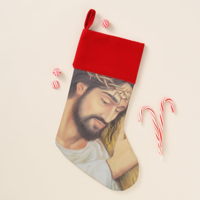 Christian Faith Jesus Christ Christmas Stocking (Front)
