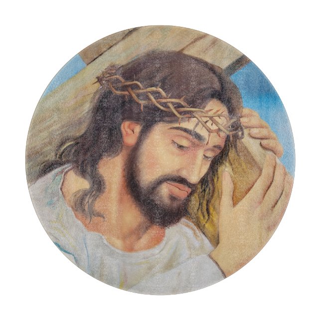 Christian Faith Jesus Christ Cutting Board (Front)