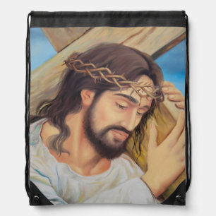 Christian Faith Jesus Christ Drawstring Bag