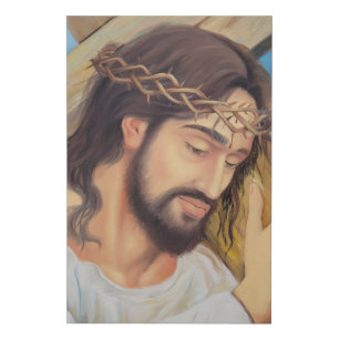 Christian Faith Jesus Christ Faux Canvas Print