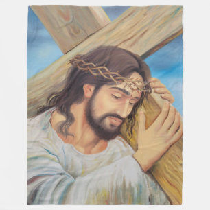 Christian Faith Jesus Christ Fleece Blanket