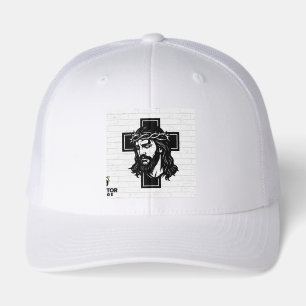 Christian Faith Jesus Christ Portrait Trucker Hat