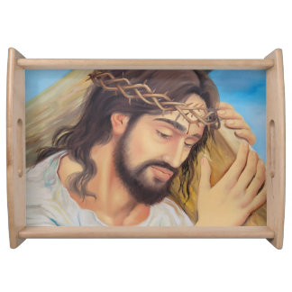 Christian Faith Jesus Christ Serving Tray