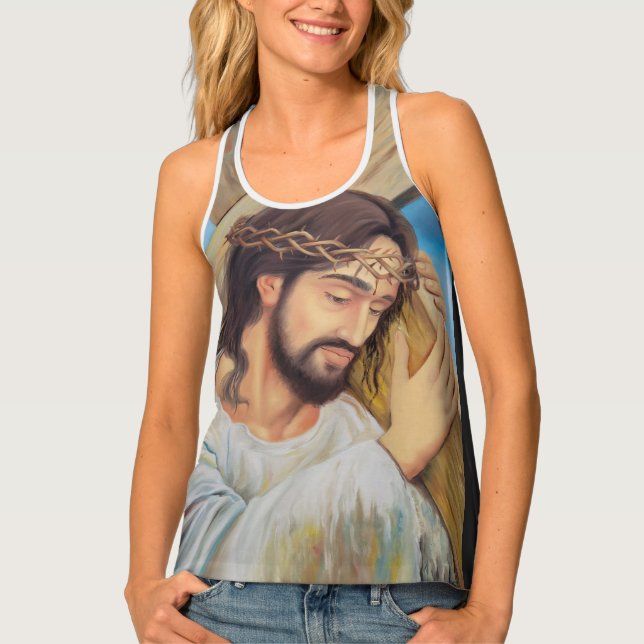 Christian Faith Jesus Christ Tank Top (Front)