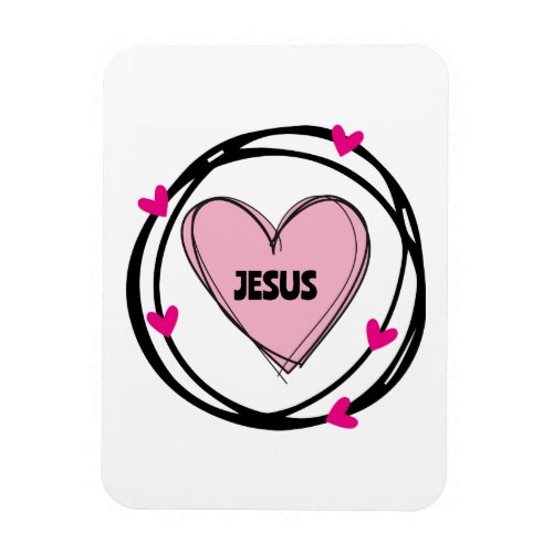 Christian Faith Jesus Encircling Love Magnet