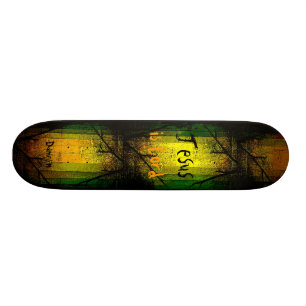 Christian Faith Jesus is Lord Skateboard