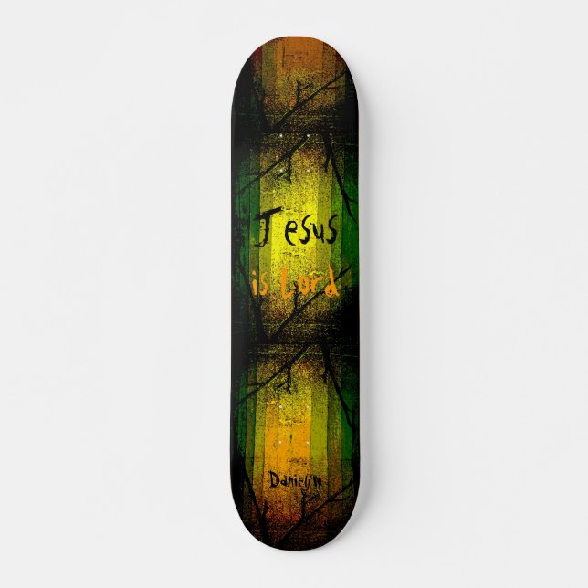 Christian Faith Jesus is Lord Skateboard Deck (Front)