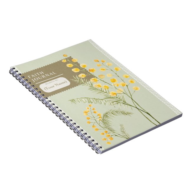 Christian Faith Journal & Sermon Notes - Flowers (Right Side)