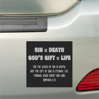 Christian Faith Math Equation: Salvation Gospel  Car Magnet