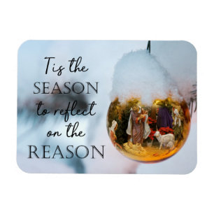 Christian Faith Nativity Reason for the Season Magnet