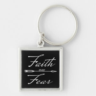 Christian Faith over Fear Keychain