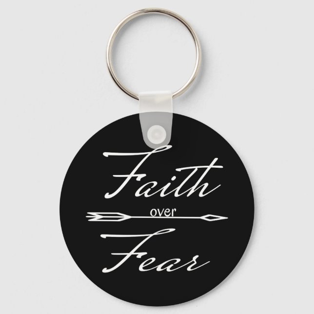 Christian Faith over Fear Keychain (Front)