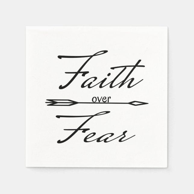 Christian Faith over Fear Napkins (Front)