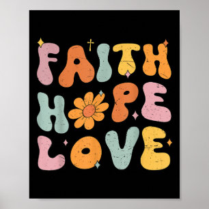 Christian Faith Over Fear Women Girl Cute God Sist Poster