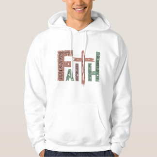 Christian Faith Quote Hoodies for Men