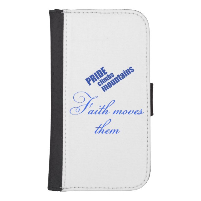 Christian Faith Samsung Galaxy Wallet Case (Front)