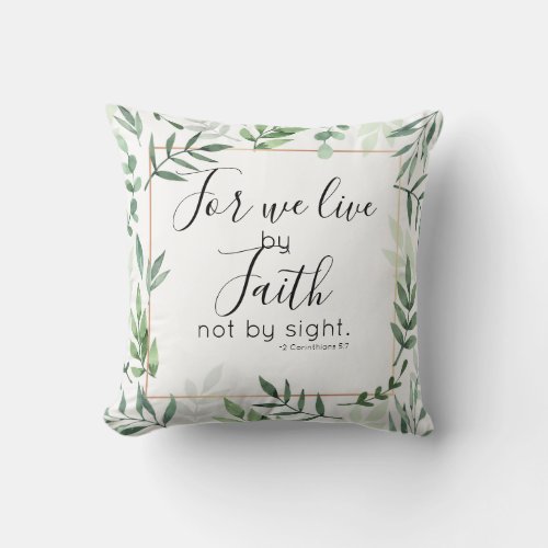 Christian Faith Throw Pillow