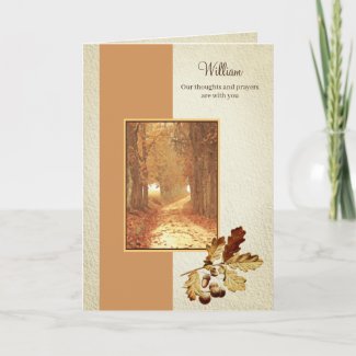 Christian Faith Watercolor Fall Road Comfort Card