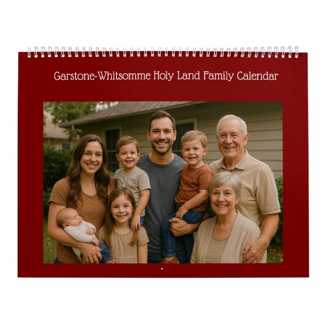 Christian Family Bible Holy Sites                  Calendar (Cover)