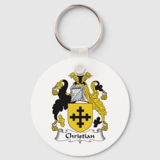 Christian Family Crest Keychain