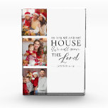 Christian Family Photo Joshua 24:15 Bible Verse Acrylic Award