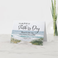 Christian Father's Day Bible Verse Ocean View