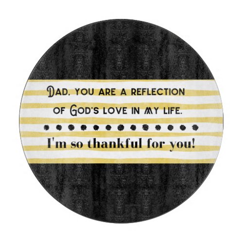 Christian Fathers Day gift for the kitchen Cutting Board