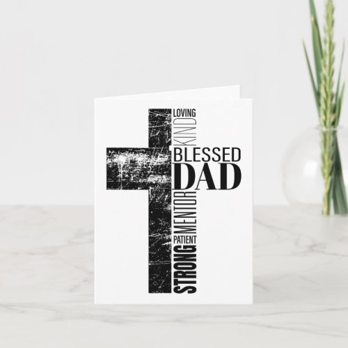 Christian Fathers Day Gifts Religious Men Blessed  Card