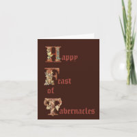 Christian Feast of Tabernacles Greeting Card