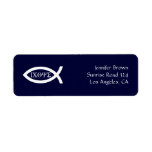 Christian Fish Address Label