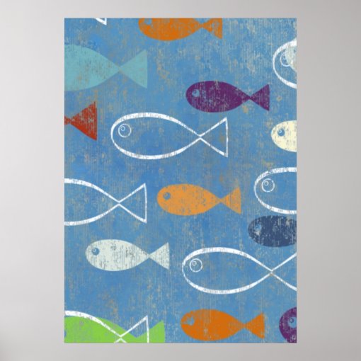 Christian Fish Art Poster Zazzle