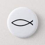 Christian Fish Button at Zazzle